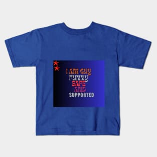 i am a funny guy safe and supported t shjrt Kids T-Shirt